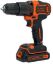Slika Black + Decker Aku udarna bušilica odvijač BDCHD18